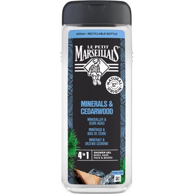 LE PETIT MARSEILLAIS Minerály a cédrové drevo 4 v 1 400 ml LE PETIT MARSEILLAIS Minerály a cédrové drevo 4 v 1 400 ml
