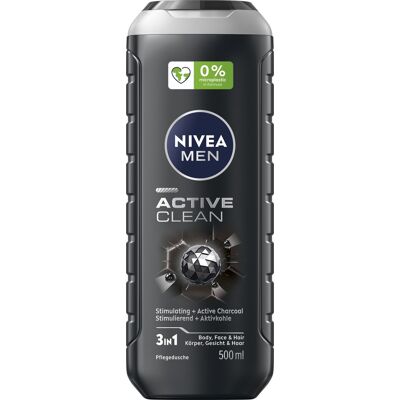 NIVEA Men Active Clean Shower Gel 500 ml NIVEA Men Active Clean Shower Gel 500 ml