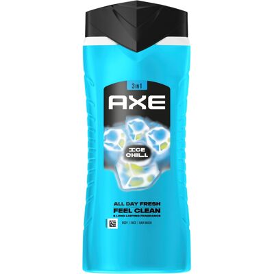 AXE Ice Chill sprchový gél pre mužov 3 v 1 400 ml AXE Ice Chill sprchový gél pre mužov 3 v 1 400 ml