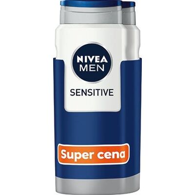 NIVEA MEN Sensitive Shower Gél 2× 500 ml NIVEA MEN Sensitive Shower Gél 2× 500 ml