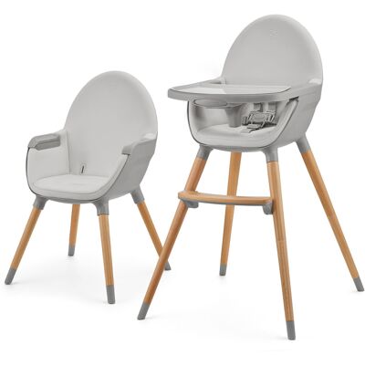 KINDERKRAFT Stolička jedálenská FINI2 Grey KINDERKRAFT Stolička jedálenská FINI2 Grey