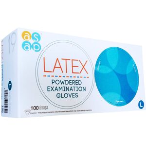 ASAP Latexové rukavice s púdrom 100 ks L ASAP Latexové rukavice s púdrom 100 ks L