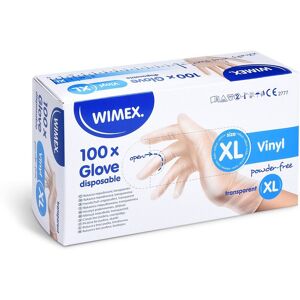 Wimex vinylové rukavice, nepudrované, transparentné `XL` – 100 ks Wimex vinylové rukavice, nepudrované, transparentné `XL` – 100 ks