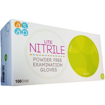 ASAP Nitrilové rukavice bez púdru 100 ks S ASAP Nitrilové rukavice bez púdru 100 ks S