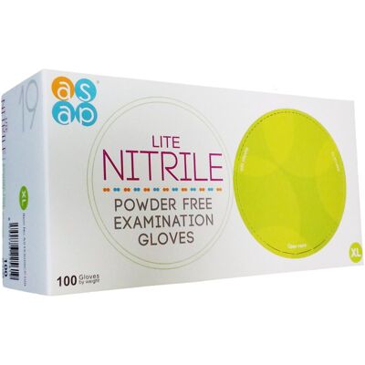 ASAP Nitrilové rukavice bez púdru 100 ks XL ASAP Nitrilové rukavice bez púdru 100 ks XL