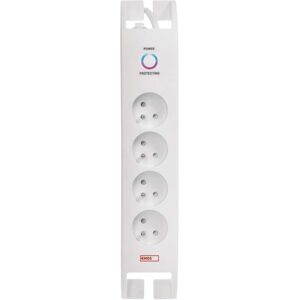 EMOS Prepäťová ochrana 900J, 4 zásuvky, 2 m, biela EMOS Prepäťová ochrana 900J, 4 zásuvky, 2 m, biela