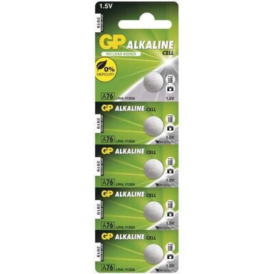 GP LR44 (A76) alkalická 5 ks v blistri GP LR44 (A76) alkalická 5 ks v blistri