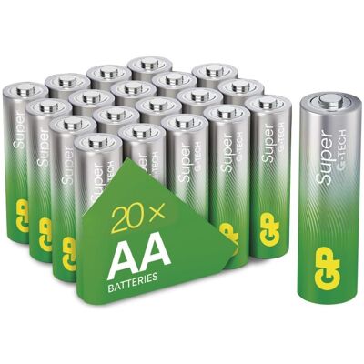 GP Alkalická batéria Super AA (LR6), 20 ks GP Alkalická batéria Super AA (LR6), 20 ks