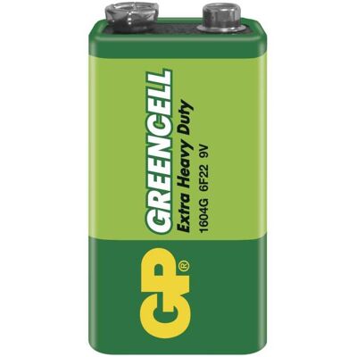 GP Zinková batéria Greencell 9 V (6F22), 1 ks GP Zinková batéria Greencell 9 V (6F22), 1 ks