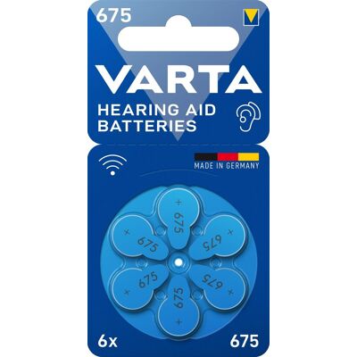 batérie do naslúchadiel VARTA Hearing Aid Battery 675 6 ks batérie do naslúchadiel VARTA Hearing Aid Battery 675 6 ks