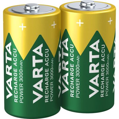 Varta Recharge Accu Power 2 C 3000 mAh Plastic free Varta Recharge Accu Power 2 C 3000 mAh Plastic free