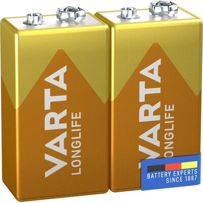 Varta alkalická batéria Longlife 9 V 2 ks Varta alkalická batéria Longlife 9 V 2 ks