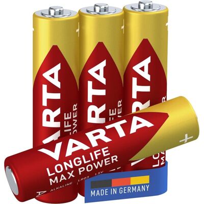 Varta alkalická batéria Longlife Max Power AAA 4 ks Varta alkalická batéria Longlife Max Power AAA 4 ks