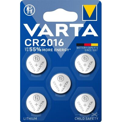 Varta špeciálna lítiová batéria CR 2016 5 ks Varta špeciálna lítiová batéria CR 2016 5 ks