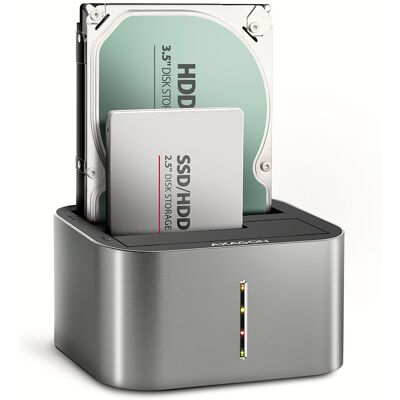 AXAGON ADSA-DC, dual SATA 2.5"/3.5" SSD/HDD CLONE dock, USB-C 5 Gbps AXAGON ADSA-DC, dual SATA 2.5"/3.5" SSD/HDD CLONE dock, USB-C 5 Gbps