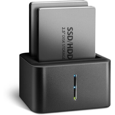 AXAGON ADSA-D25, dual 2.5" HDD/SSD CLONE MINI dock, SuperSpeed USB 5 Gbps AXAGON ADSA-D25, dual 2.5" HDD/SSD CLONE MINI dock, SuperSpeed USB 5 Gbps