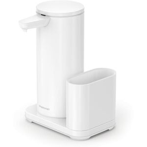 Simplehuman Bezdotykový dávkovač mydla 414 ml + držiak na hubku, biela oceľ Simplehuman Bezdotykový dávkovač mydla 414 ml + držiak na hubku, biela oceľ