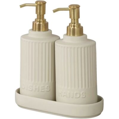 Wenko Heidi, súprava dávkovačov s podložkou, 2× 550 ml Wenko Heidi, súprava dávkovačov s podložkou, 2× 550 ml