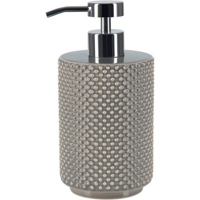 MSV-SPIRELLA Spirella Dávkovač mydla MERO, keramika, 400 ml, sivo-hnedý MSV-SPIRELLA Spirella Dávkovač mydla MERO, keramika, 400 ml, sivo-hnedý