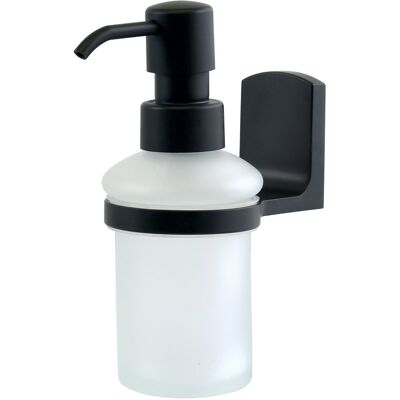 MSV-SPIRELLA Spirella Nástenný dávkovač mydla TAKU, sklo, oceľ, 200 ml, matná čierna-biela MSV-SPIRELLA Spirella Nástenný dávkovač mydla TAKU, sklo, oceľ, 200 ml, matná čierna-biela