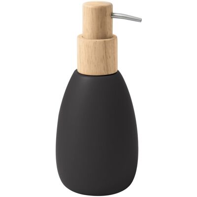 MSV-SPIRELLA Spirella Dávkovač mydla SVEN, polyresin, drevo, 260 ml, čierny MSV-SPIRELLA Spirella Dávkovač mydla SVEN, polyresin, drevo, 260 ml, čierny