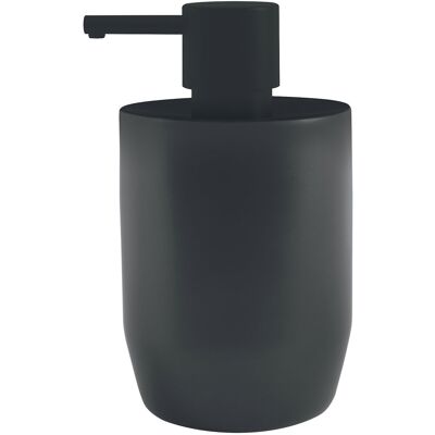 Spirella Dávkovač mydla JARO, keramika, 300 ml, tmavosivý/čierny Spirella Dávkovač mydla JARO, keramika, 300 ml, tmavosivý/čierny