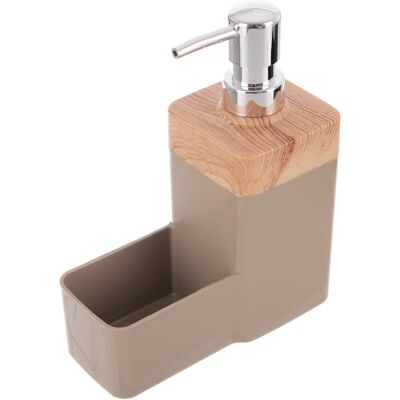 Orion BEIGE Wooden Dávkovač saponátu s organizérom 0,38 l hnedý UH Orion BEIGE Wooden Dávkovač saponátu s organizérom 0,38 l hnedý UH