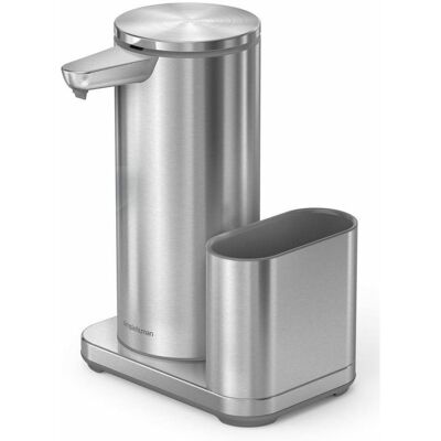 Simplehuman bezdotykový dávkovač mydla – 414 ml, + držiak na špongiu, nehrdzavejúca oceľ Simplehuman bezdotykový dávkovač mydla – 414 ml, + držiak na špongiu, nehrdzavejúca oceľ
