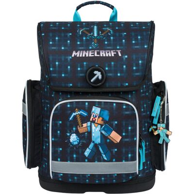 BAAGL Školská aktovka Ergo Minecraft Blue Axe BAAGL Školská aktovka Ergo Minecraft Blue Axe