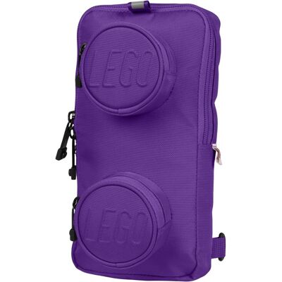 Lego Signature Brick 1 × 2 Sling Bag – tmavofialový Lego Signature Brick 1 × 2 Sling Bag – tmavofialový