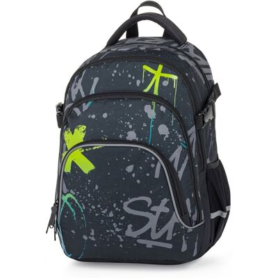 OXYBAG Študentský batoh OXY SCOOLER Grafitti Blue OXYBAG Študentský batoh OXY SCOOLER Grafitti Blue