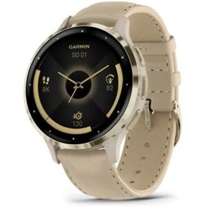 Garmin Venu 3S Cream Gold/French Gray Leather Band Garmin Venu 3S Cream Gold/French Gray Leather Band