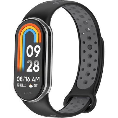 Eternico Sporty na Xiaomi Smart Band 8/9/10 solid black and gray Eternico Sporty na Xiaomi Smart Band 8/9/10 solid black and gray