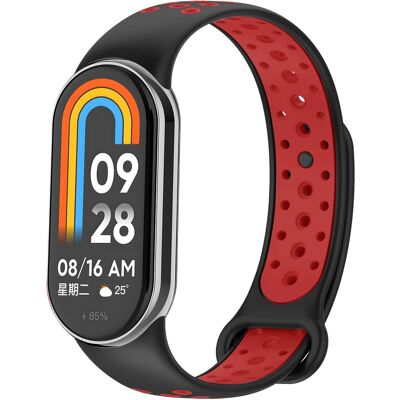 Eternico Sporty na Xiaomi Smart Band 8/9/10 solid black and red Eternico Sporty na Xiaomi Smart Band 8/9/10 solid black and red