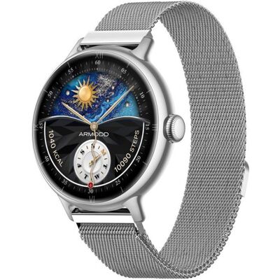 ARMODD Candywatch 5 GPS strieborné s kovovým remienkom ARMODD Candywatch 5 GPS strieborné s kovovým remienkom