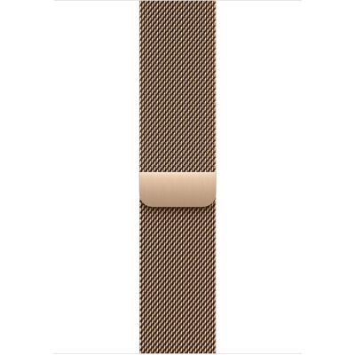 Apple Watch 46 mm zlatý milánsky ťah – M/L Apple Watch 46 mm zlatý milánsky ťah – M/L