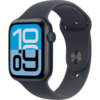 Apple Watch SE 3 44 mm Polnočný hliník s polnočným športovým remienkom – M/L Apple Watch SE 3 44 mm Polnočný hliník s polnočným športovým remienkom – M/L