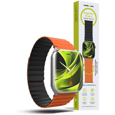Mobile Origin Magnetic Band II Apple Watch 49 mm/46 mm/45 mm/44 mm Orange/Black Mobile Origin Magnetic Band II Apple Watch 49 mm/46 mm/45 mm/44 mm Orange/Black