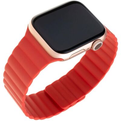 FIXED Silicone Magnetic Strap pre Apple Watch 38/40/41mm červený FIXED Silicone Magnetic Strap pre Apple Watch 38/40/41mm červený