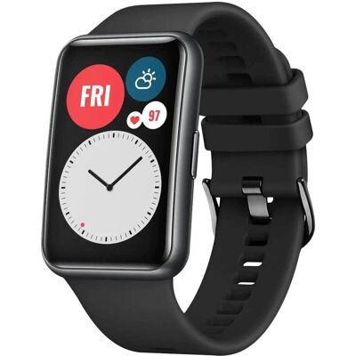 FIXED Silicone Strap pre Huawei Watch FIT čierny FIXED Silicone Strap pre Huawei Watch FIT čierny