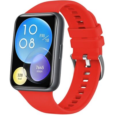 FIXED Silicone Strap pre Huawei Watch FIT2 červený FIXED Silicone Strap pre Huawei Watch FIT2 červený