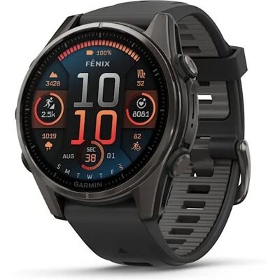 Garmin Fenix 8 43 mm AMOLED Sapphire Titanium Black/Pebble Grey Band Garmin Fenix 8 43 mm AMOLED Sapphire Titanium Black/Pebble Grey Band