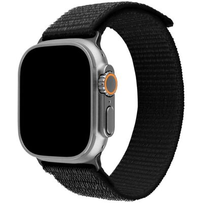 FIXED Nylon Sporty Strap na Apple Watch Ultra 49 mm čierny FIXED Nylon Sporty Strap na Apple Watch Ultra 49 mm čierny