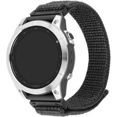 FIXED Nylon Sporty Strap na Garmin QuickFit 26 mm tmavosivý FIXED Nylon Sporty Strap na Garmin QuickFit 26 mm tmavosivý
