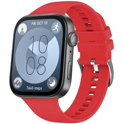 FIXED Silicone Strap na Huawei Watch FIT 3/4/5 červený FIXED Silicone Strap na Huawei Watch FIT 3/4/5 červený