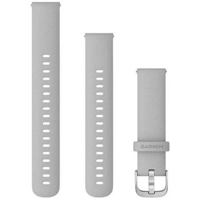Garmin Quick Release (18 mm) silikónový, Mist Gray – Silver Garmin Quick Release (18 mm) silikónový, Mist Gray – Silver