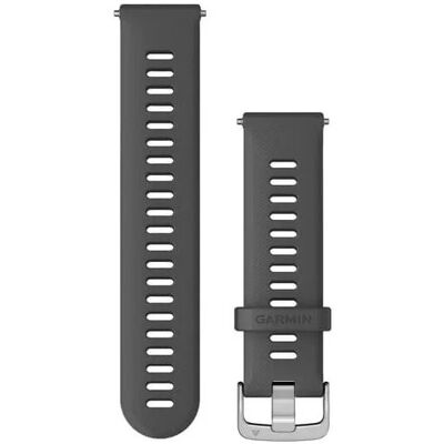 Garmin Quick Release (22 mm) silikónový, Slate Grey – Silver Garmin Quick Release (22 mm) silikónový, Slate Grey – Silver