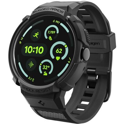 Spigen Rugged Armor Pro + Stand Google Pixel Watch 4 45 mm Matte Black Spigen Rugged Armor Pro + Stand Google Pixel Watch 4 45 mm Matte Black
