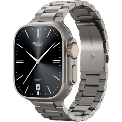 Spigen Modern Fit Titanium Apple Watch 49 mm/46 mm/45 mm/44 mm Natural Titanium Spigen Modern Fit Titanium Apple Watch 49 mm/46 mm/45 mm/44 mm Natural Titanium