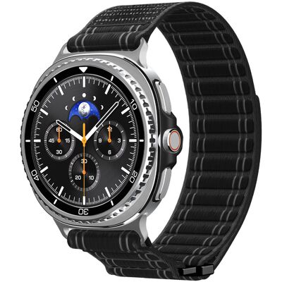 Spigen Fabric Band Hook a Loop Samsung Galaxy Watch 8 46 mm/44 mm/40 mm Black Spigen Fabric Band Hook a Loop Samsung Galaxy Watch 8 46 mm/44 mm/40 mm Black